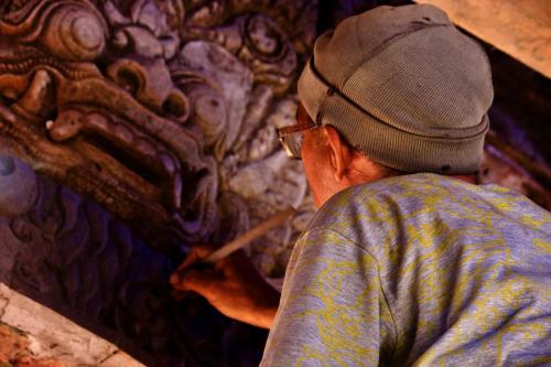 Balinese Stone Carver - Ubud, Bali